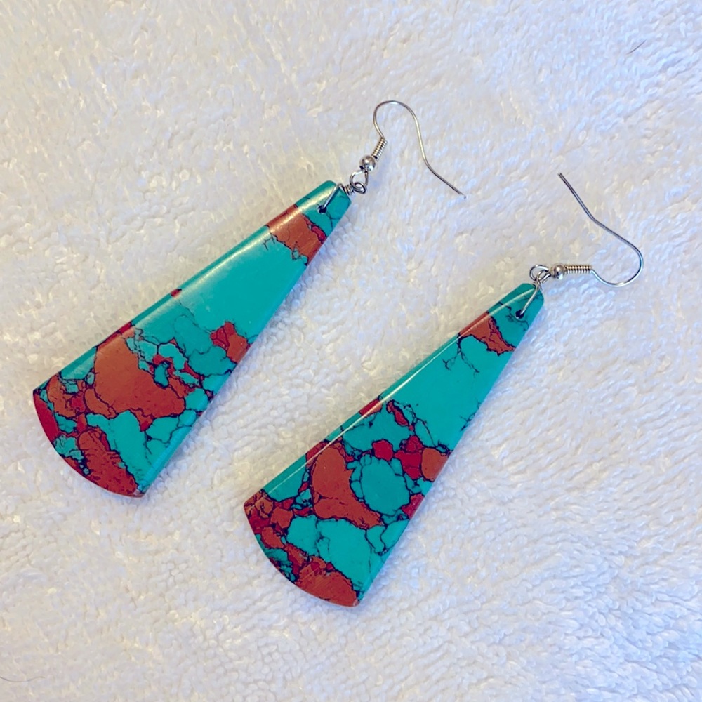 Fashion Jewelry - Faux Turquoise Slabs